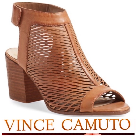 Vince Camuto Shoes - Vince Camuto ‘Lavette’ Perforated Peep Toe Bootie